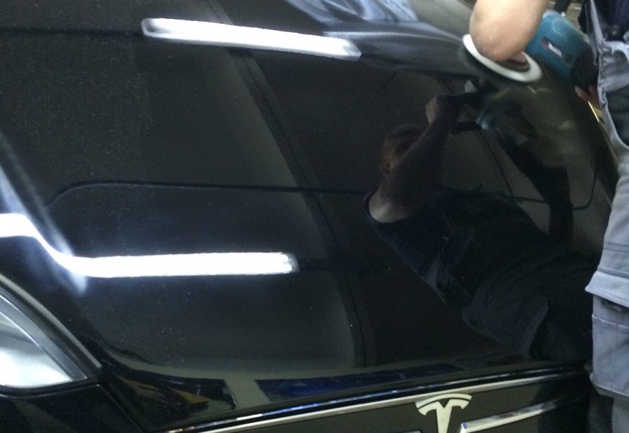 Полировка, защитное покрытие Ceramic Pro и защитные пленки на Tesla S